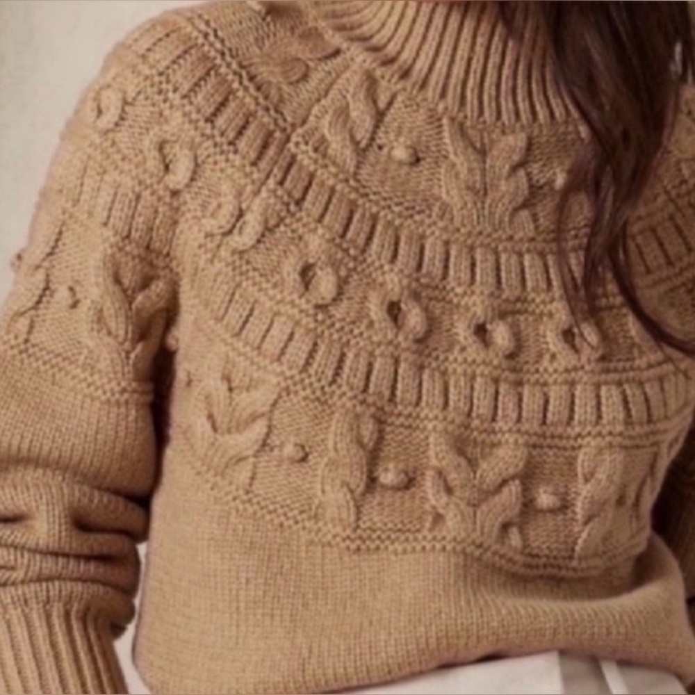 Banana Republic Courtney XXl Knit Sweater - Tan